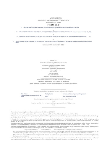 Thumbnail Qiagen  20-F Annual Report 2021