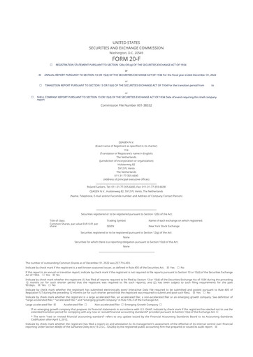 Thumbnail Qiagen  20-F Annual Report 2022