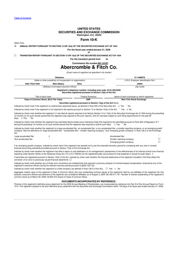 Thumbnail Abercrombie & Fitch 10-K Annual Report 2025