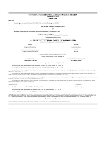 Thumbnail ATI Inc.
 10-K Annual Report 2015