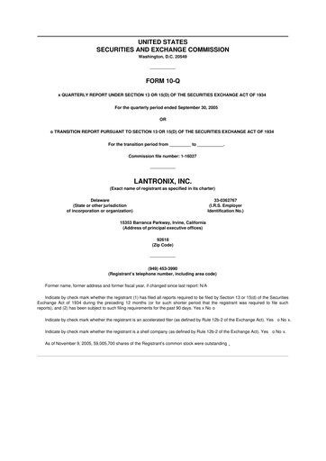 Thumbnail Lantronix 10-Q Quarterly Report FY 