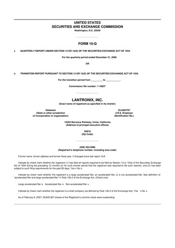 Thumbnail Lantronix 10-Q Quarterly Report FY 