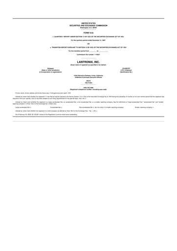 Thumbnail Lantronix 10-Q Quarterly Report FY 