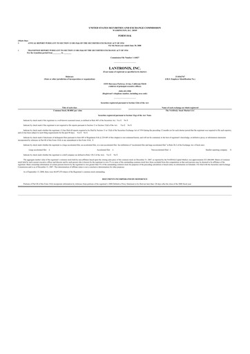 Thumbnail Lantronix 10-K Annual Report 