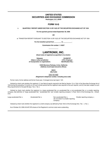 Thumbnail Lantronix 10-Q Quarterly Report FY 