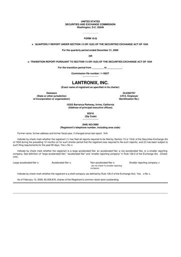 Thumbnail Lantronix 10-Q Quarterly Report FY 