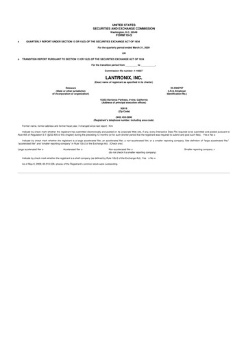Thumbnail Lantronix 10-Q Quarterly Report FY 