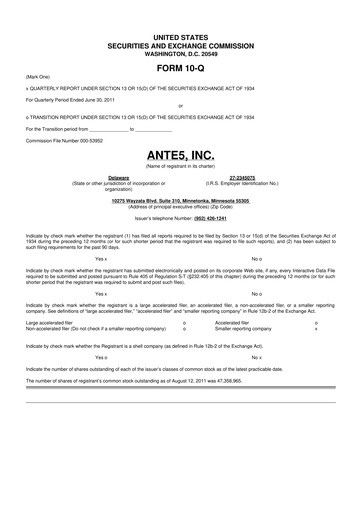 Thumbnail Sow Good 10-Q Quarterly Report FY2011 