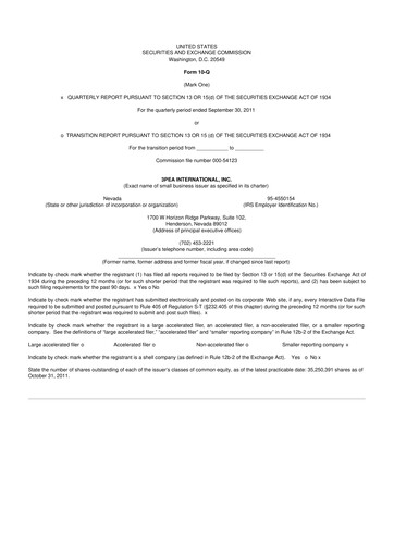 Thumbnail Paysign 10-Q Quarterly Report FY2011 
