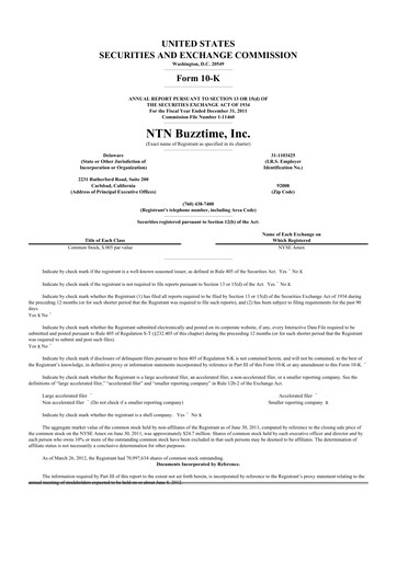 Thumbnail Eterna Therapeutics 10-K Annual Report 2011