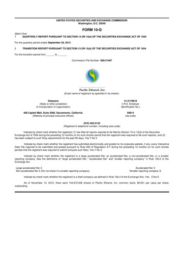 Vorschaubild Alto Ingredients 10-Q Quartalsbericht 2012 