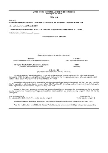 Vorschaubild Alto Ingredients 10-Q Quartalsbericht 2013 