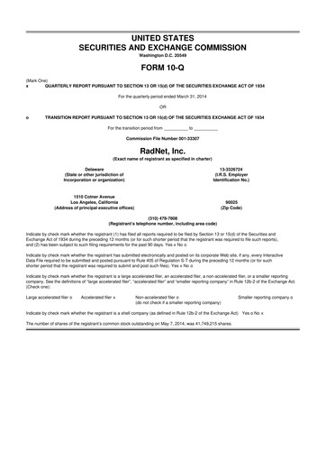 Thumbnail RadNet 10-Q Quarterly Report FY2014 