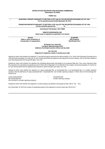 Thumbnail Xenetic Biosciences 10-Q Quarterly Report FY2015 