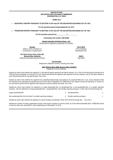 Thumbnail Kartoon Studios 10-Q Quarterly Report FY2015 