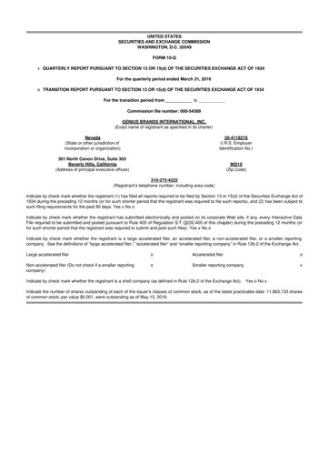 Thumbnail Kartoon Studios 10-Q Quarterly Report FY2016 