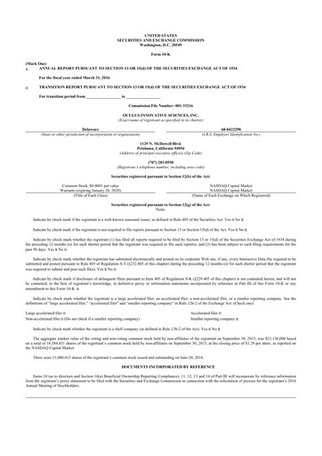 Vorschaubild Sonoma Pharmaceuticals 10-K Jahresbericht 2016