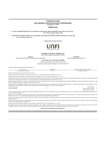 Thumbnail United Natural Foods
 10-K Annual Report 2024