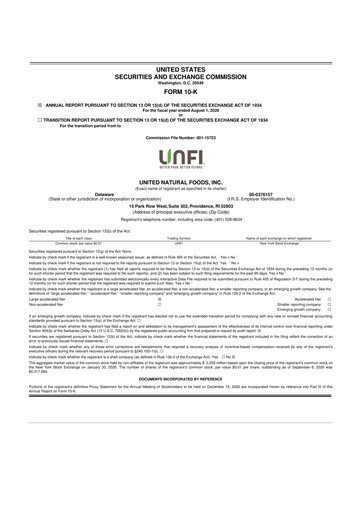 Thumbnail United Natural Foods
 10-K Annual Report 2026
