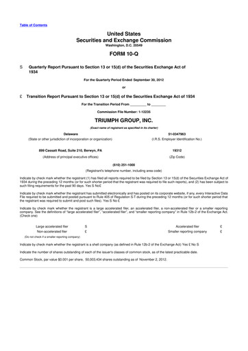 Thumbnail Triumph Group
 10-Q Quarterly Report FY2013 