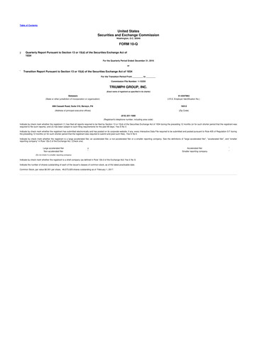 Thumbnail Triumph Group
 10-Q Quarterly Report FY2017 