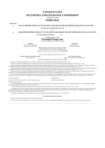 Thumbnail Triumph Group
 10-K Annual Report 2017