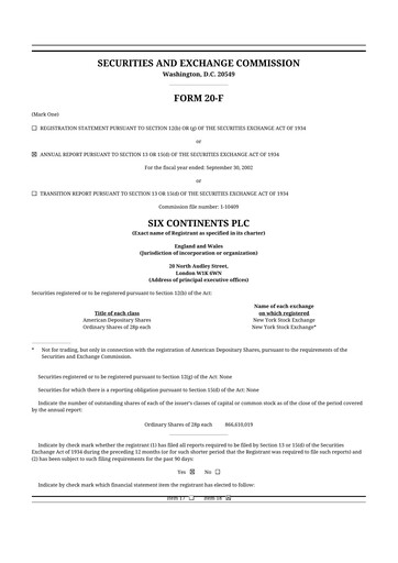 Thumbnail InterContinental Hotels Group
 20-F Annual Report 