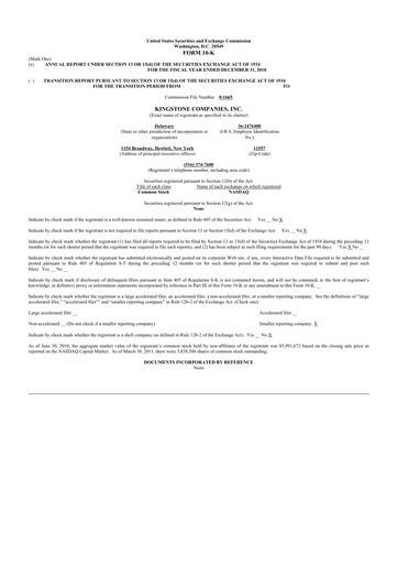 Thumbnail Kingstone Companies 10-K Annual Report 