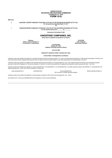 Vorschaubild Kingstone Companies 10-Q Quartalsbericht  