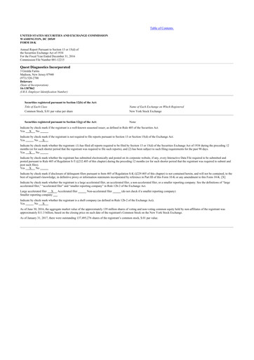 Thumbnail Quest Diagnostics
 10-K Annual Report 2016