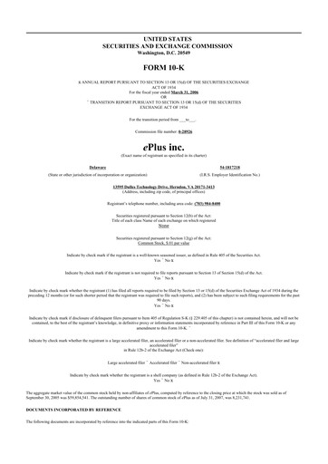 Thumbnail ePlus 10-K Annual Report 