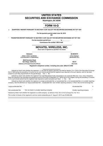 Thumbnail Inseego 10-Q Quarterly Report FY2015 