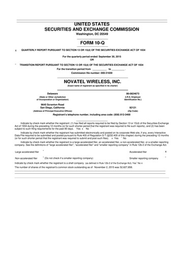 Thumbnail Inseego 10-Q Quarterly Report FY2015 