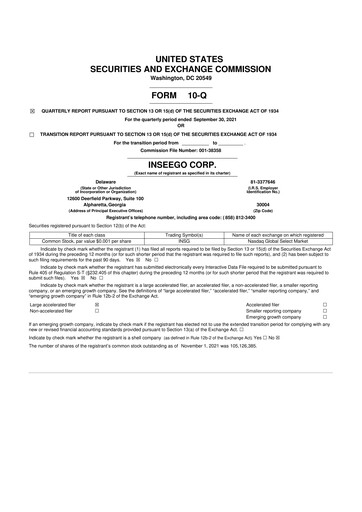 Thumbnail Inseego 10-Q Quarterly Report FY2021 