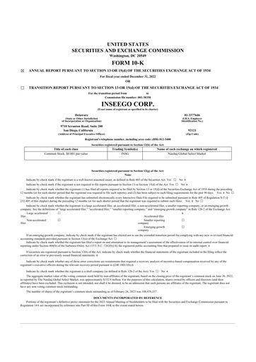 Vorschaubild Inseego 10-K Jahresbericht 2022