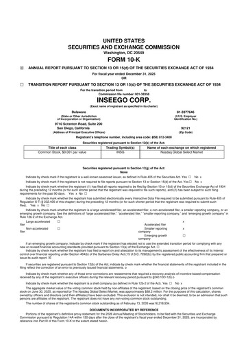 Thumbnail Inseego 10-K Annual Report 2025