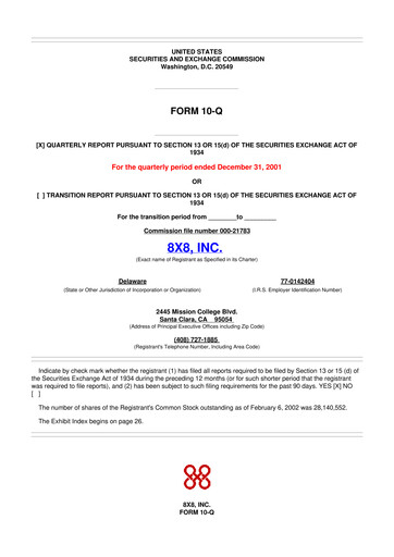 Thumbnail 8x8
 10-Q Quarterly Report FY 