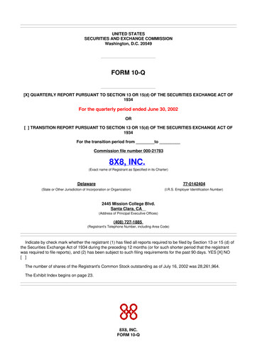 Thumbnail 8x8
 10-Q Quarterly Report FY 