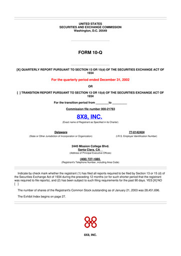 Thumbnail 8x8
 10-Q Quarterly Report FY 