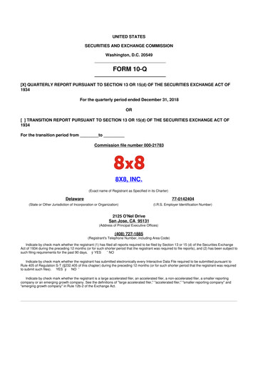 Thumbnail 8x8
 10-Q Quarterly Report FY2019 