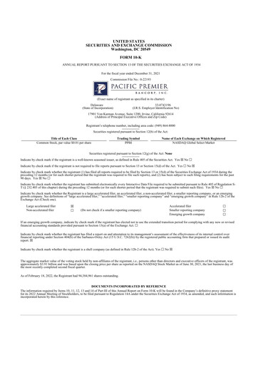 Thumbnail Pacific Premier Bancorp
 10-K Annual Report 2021