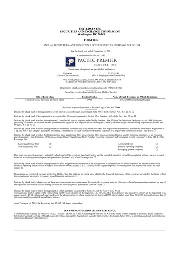 Thumbnail Pacific Premier Bancorp
 10-K Annual Report 2023