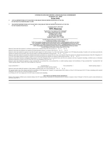 Thumbnail OFG Bancorp
 10-K Annual Report 2016