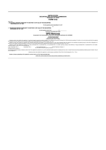 Thumbnail OFG Bancorp
 10-Q Quarterly Report FY 