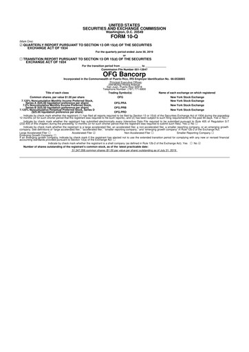 Thumbnail OFG Bancorp
 10-Q Quarterly Report FY 