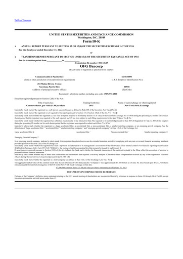 Thumbnail OFG Bancorp
 10-K Annual Report 2022