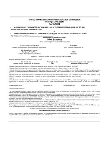 Thumbnail OFG Bancorp
 10-K Annual Report 