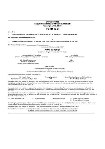 Thumbnail OFG Bancorp
 10-Q Quarterly Report FY2026 