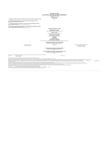 Thumbnail Celestica 20-F Annual Report 2023