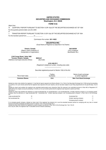 Vorschaubild Celestica 10-Q Quartalsbericht 2025 